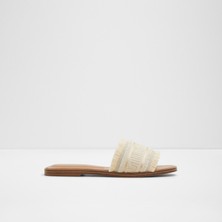 Aldo Nalanı Sandalet Düz Terlik - Ekru