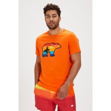 Bad Bear Gleen T-Shirt Orange Erkek T-Shirt Turuncu S-Xxl