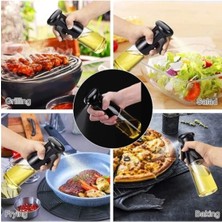 Kmlbrk-Store Sprey Yağdanlık, Airfryer Için Yağdanlık, Püskürtmeli Sprey Cam Şişe Zeytinyağı Sirke Yağ Püskürtücü