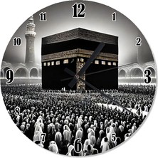 Karizma Tablo Hac Zamanı Kabe Analog Duvar Saati
