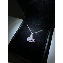 DMR Accessoire Işıklı Kutuda Swarovski Kuğu Kolye