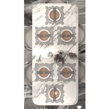Neu Bella Home Neubella Home Amerikan Servis Özel Nakış Tasarım Supla Çiçek Masa Ve Sunum Takımı Çeyizlik Gri
