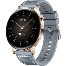 Sneezy Samsung Galaxy Watch Active Active 2 44MM-40MM 20MM Dikiş Desenli Dokuma Silikon Kordon