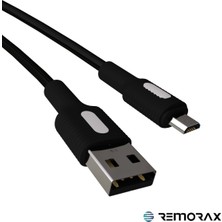 Remorax Coral Micro USB Kablo, 2.0A, 120 Cm, Beyaz/siyah