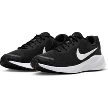 Nike Revolution 7 Unisex Günlük Ayakkabı Siyah Beyaz Tekstil Malzeme