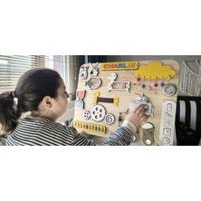 Educational And Wooden Toys, Busy Board, Eğitici Ahşap Pano, Küçük Çocuklar Için Ahşap Meşgul Tahta,