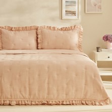 Karaca Home Perios Çift Kişilik Fırfırlı Spring Comfort /Uyku Seti Somon