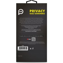 Piili Apple iPhone 15 Privacy Şeffaf Ekran Koruyucu