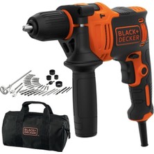 Black Decker BEH710SA40 710 Watt 13 mm Darbeli Matkap 40 Parça Aksesuar Seti 700-1000 Watt Kabl