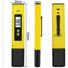 Tekno Trust Dijital Ph Metre / 0.01 Hassasiyetinde Su Sıvı Akvaryum Ph Ölçer Pil + Kap + 2 Adet Çözelti