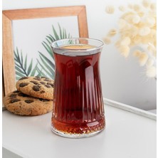 Royaleks Group Elegance Desenli Cam Çay Bardağı Seti 150 ml 6'lı ROYALEKS-81310