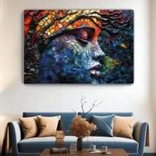 Arkeot Mozaik Rüyası Kanvas Duvar Tablosu - Ev Salon Oturma Odası Mutfak Ofis Dekorasyonu