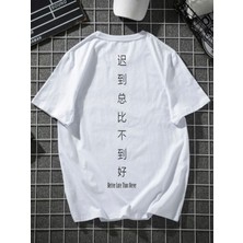 Hanclo Sırtta Japonca Yazı Oversize Tshirt