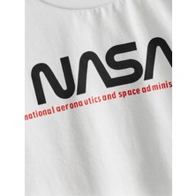 Hanclo Rahat Kalıp Pamuklu Nasa Baskılı Çocuk T-Shirt