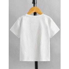 Hanclo Rahat Kalıp Pamuklu Nasa Baskılı Çocuk T-Shirt
