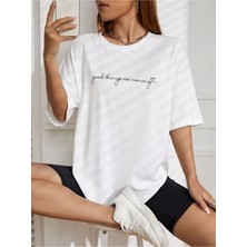 Hanclo Good Thıngs Baskılı Oversize Tshırt