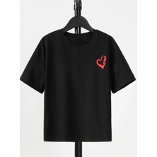 Hanclo Rahat Kalıp Pamuklu Yourself Baskılı Çocuk T-Shirt