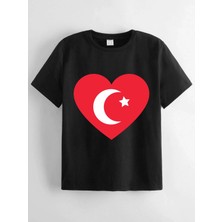 Hanclo Rahat Kalıp Pamuklu Baskılı Çocuk T-Shirt