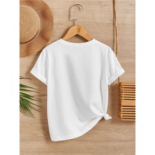 Hanclo Rahat Kalıp Pamuklu Baskılı Çocuk T-Shirt