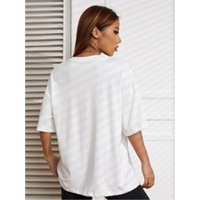 Hanclo Fiyonk Baskılı Oversize Tshırt