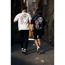Hanclo Unıt Me Puzzle Baskılı Oversize Tshirt