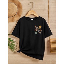 Hanclo Rahat Kalıp Pamuklu Baskılı Çocuk T-Shirt