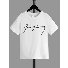 Hanclo Rahat Kalıp Pamuklu Baskılı Çocuk T-Shirt