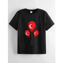 Hanclo Rahat Kalıp Pamuklu Baskılı Çocuk T-Shirt