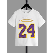 Hanclo Rahat Kalıp Pamuklu Baskılı Beyaz Çocuk T-Shirt