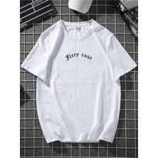 Hanclo Fiery Rose Oversize Tshirt Sırt Kırmızı Gül