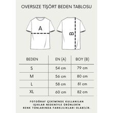 Hanclo Fiery Rose Oversize Tshirt Sırt Kırmızı Gül