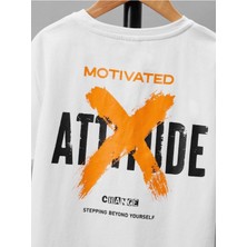 Hanclo Rahat Kalıp Pamuklu Motıvated Baskılı Çocuk T-Shirt