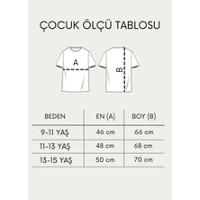 Hanclo Çocuk Oversize Future Pamuklu Bisiklet Yaka Tişört