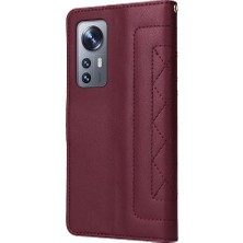 Bdt Shop Xiaomi 12 Için Flip CASE/12X Darbeye Cüzdan Deri Kılıf Basit Flip (Yurt Dışından)