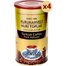 Nuri Toplar Kurukahveci Nuri Toplar Türk Kahvesi 250 gr Teneke Ambalaj x 4 Adet