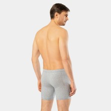 Cacharel Erkek Likrali Uzun Boxer (Bel Bantli) 1336/Gri