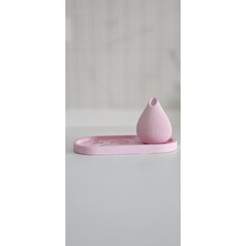 Laurel-Wood Beton Bohem Damlalı-Oval Sunum Tepsisi(Çiçek Desenli Özel Model)