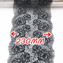 Haicheng Shop Beyaz Stil (3 Metre) 23CM Çiçek Giyim Aksesuarları Için Streç Dantel Trimler Elbise Dikiş Aplike Kostüm Dantel Kumaşlar (Yurt Dışından)