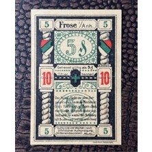 Numsimatik Alman Reich Dönemi   Acil Durum Parası  1921   Notgeld  Gemeinde Frose 10 Pfennig Çil Altı - Ça (About Uncirculated Au)