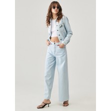 Lee Kadın Yüksek Bel Loose Fit Denim Pantolon L32AGGOU