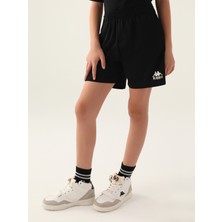 Kappa Kız Çocuk Siyah Şort 5-15 Yaş Pamuklu Rahat Kullanım İçin Tasarlandı