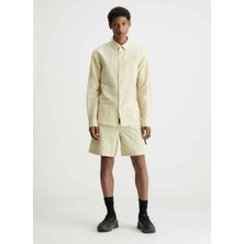 Calvin Klein Jeans Normal Açık Yeşil Düz Erkek Gömlek J30J325172LFU