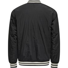Only & Sons Normal Siyah Erkek Ceket Onsorvey Varsıty Jacket Otw Vd
