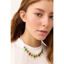 ROMAN Baget Taşlı Kolye Standart Renk Y2486225_089