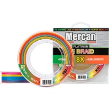 Mercan Pe Örgü Platinum X8 Multicolor Ip 300M Misina