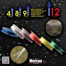 Mercan Pe Örgü Platinum X8 Multicolor Ip 300M Misina