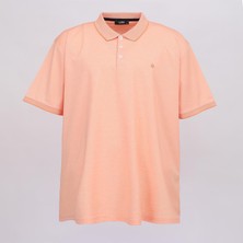 Erkek Kısa Kol Polo Yaka büyük beden Tişört - BIP-202 - Somon