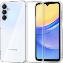 Case World Caseworld Samsung Galaxy A35 Kapak Kamera Korumalı Süper Silikon Şeffaf Kılıf