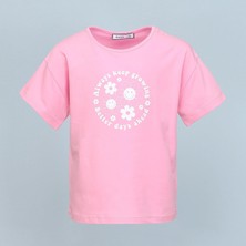 Wanex Kız Çocuk Kısa Kol Tshirt - 3249955 - Pembe