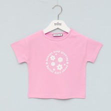 Wanex Kız Çocuk Kısa Kol Tshirt - 3249955 - Pembe